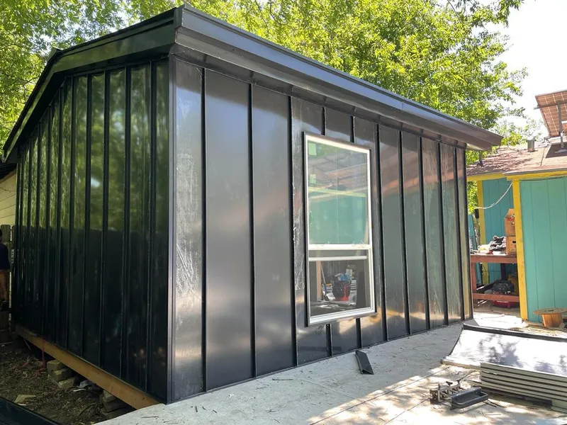 Black standing seam metal wall panels for Metal Roof Installation in Statesboro